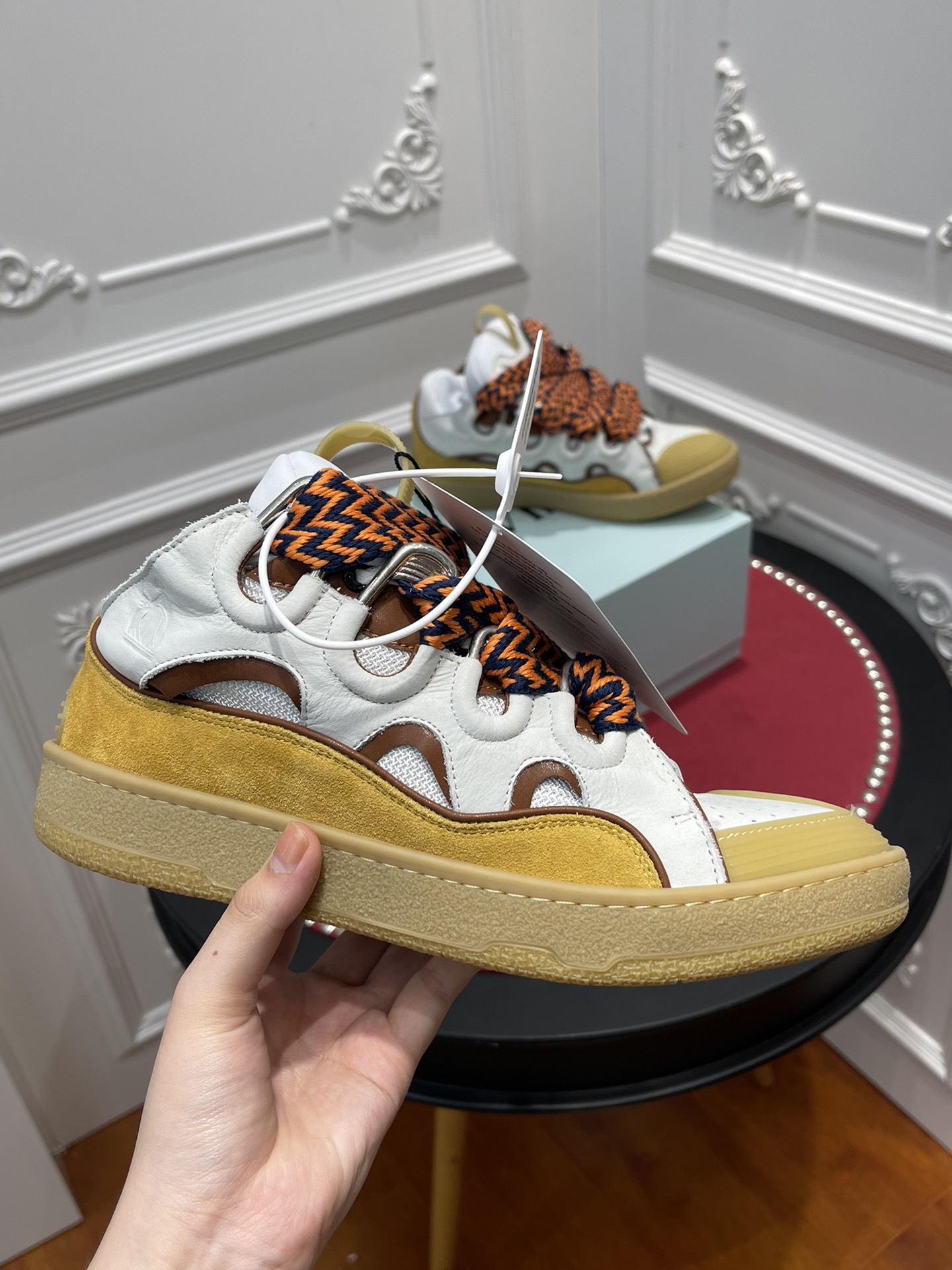 Lanvon Curb Sneaker Beige FM-SKRK11-LIAG-H2105