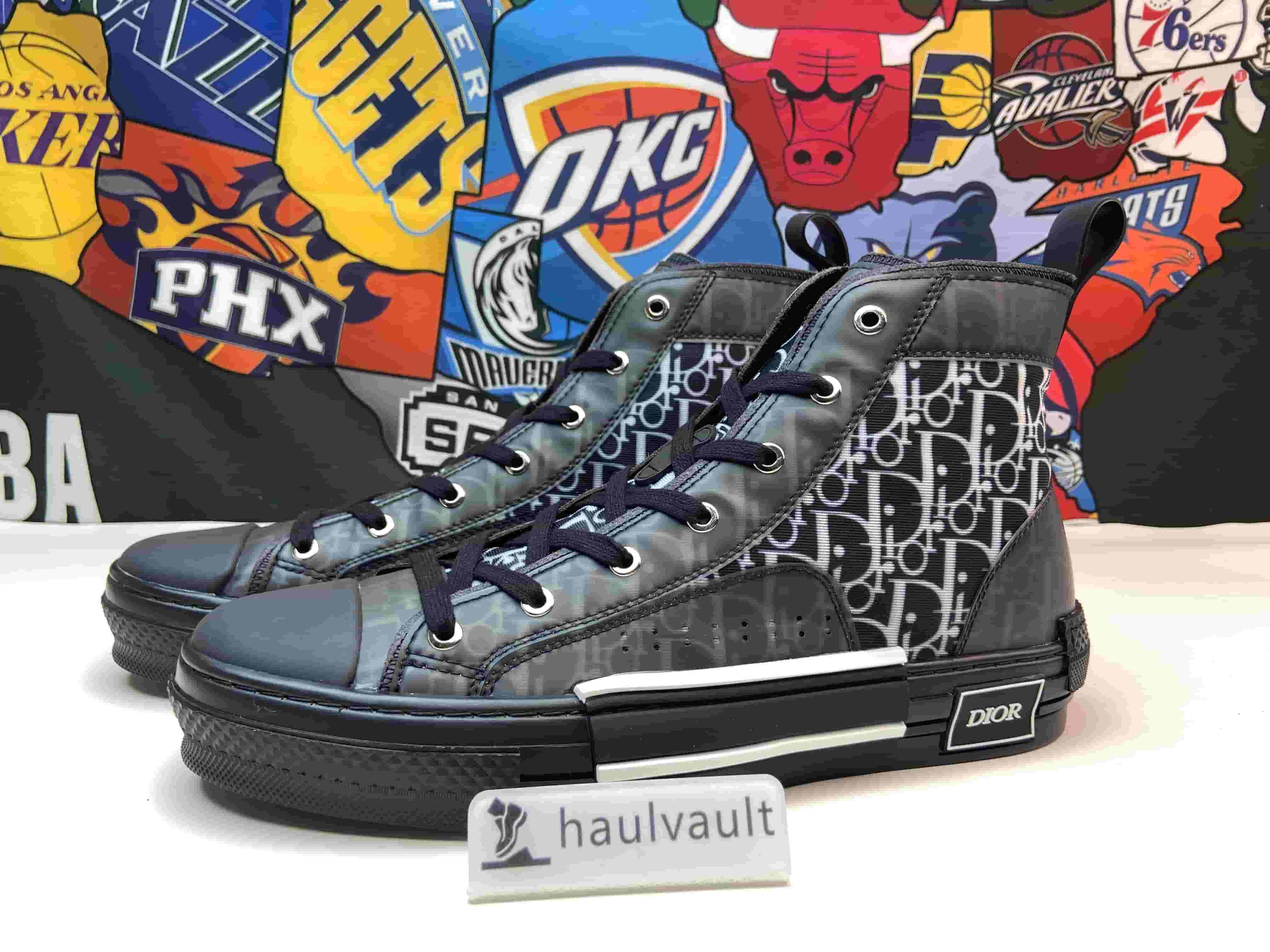 DR B23 OBLIQUE HIGH TOP SNEAKER BLACK