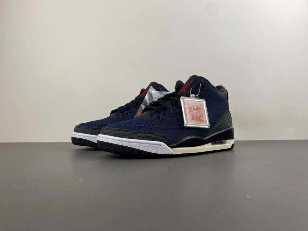Air Jordan 3 x Levi's® Indigo and Gym Red IH7959-400